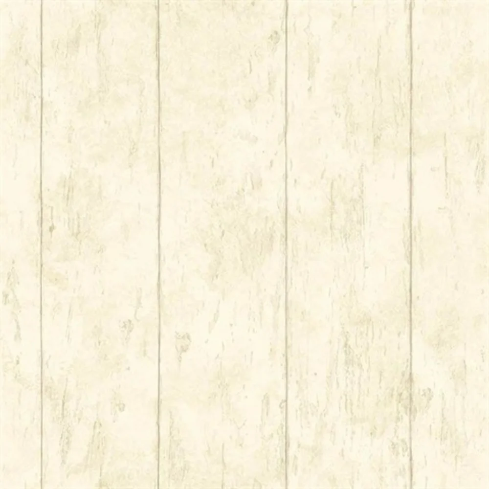 Wallpaper Reclaimed Cottage Cream Wood Plank